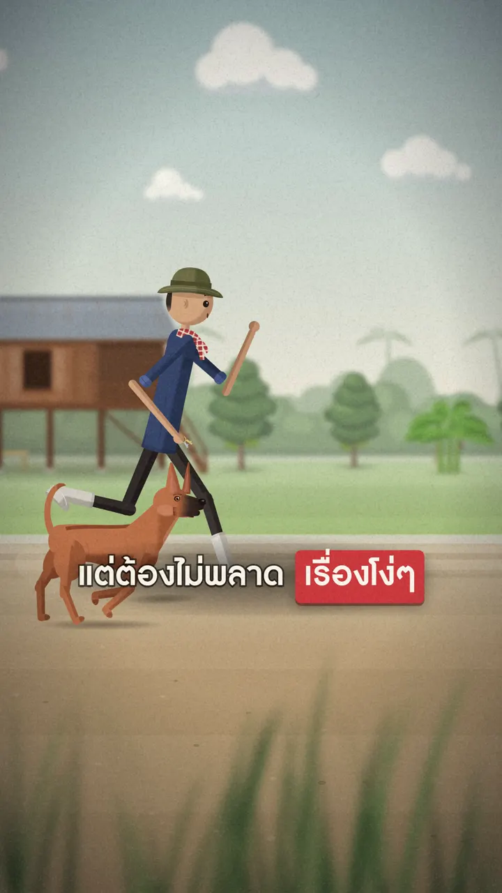 ฉากจากคลิป สวนสุดท้าย ตอนที่ 1 ชาวสวนกับสุนัข